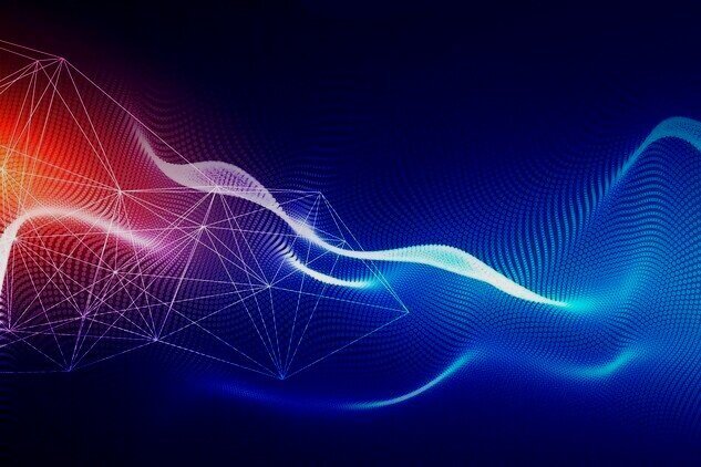 Abstract intertwined waves of light