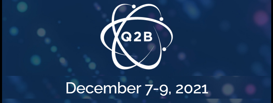 Q2B conference graphic, December 7â€“9, 2021