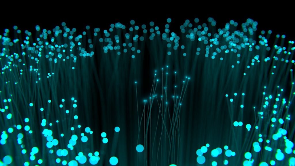 Illuminated fibre-optic strands