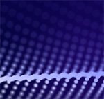 Abstract purple array of illuminated points