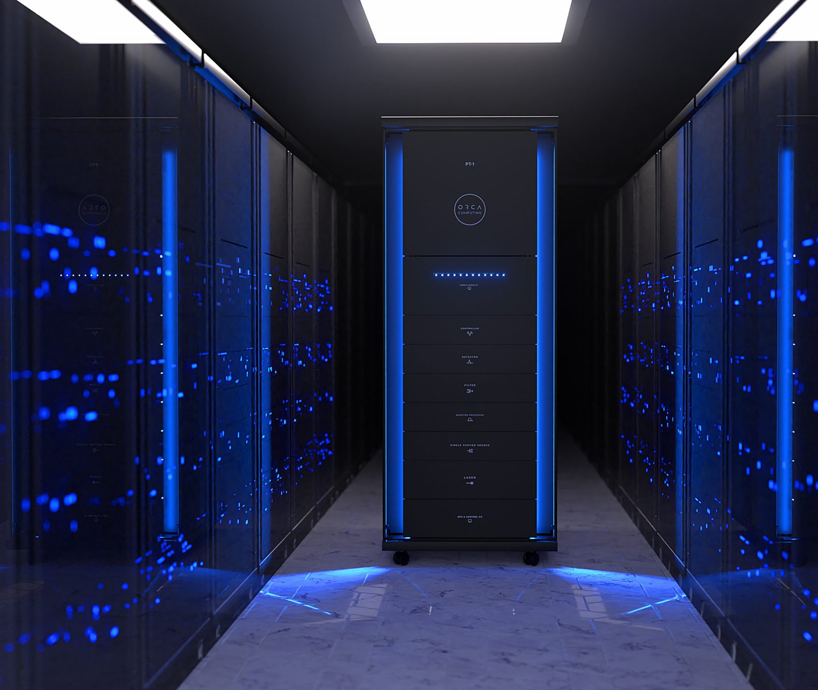 ORCA PT-1 quantum computer installed in a data centre