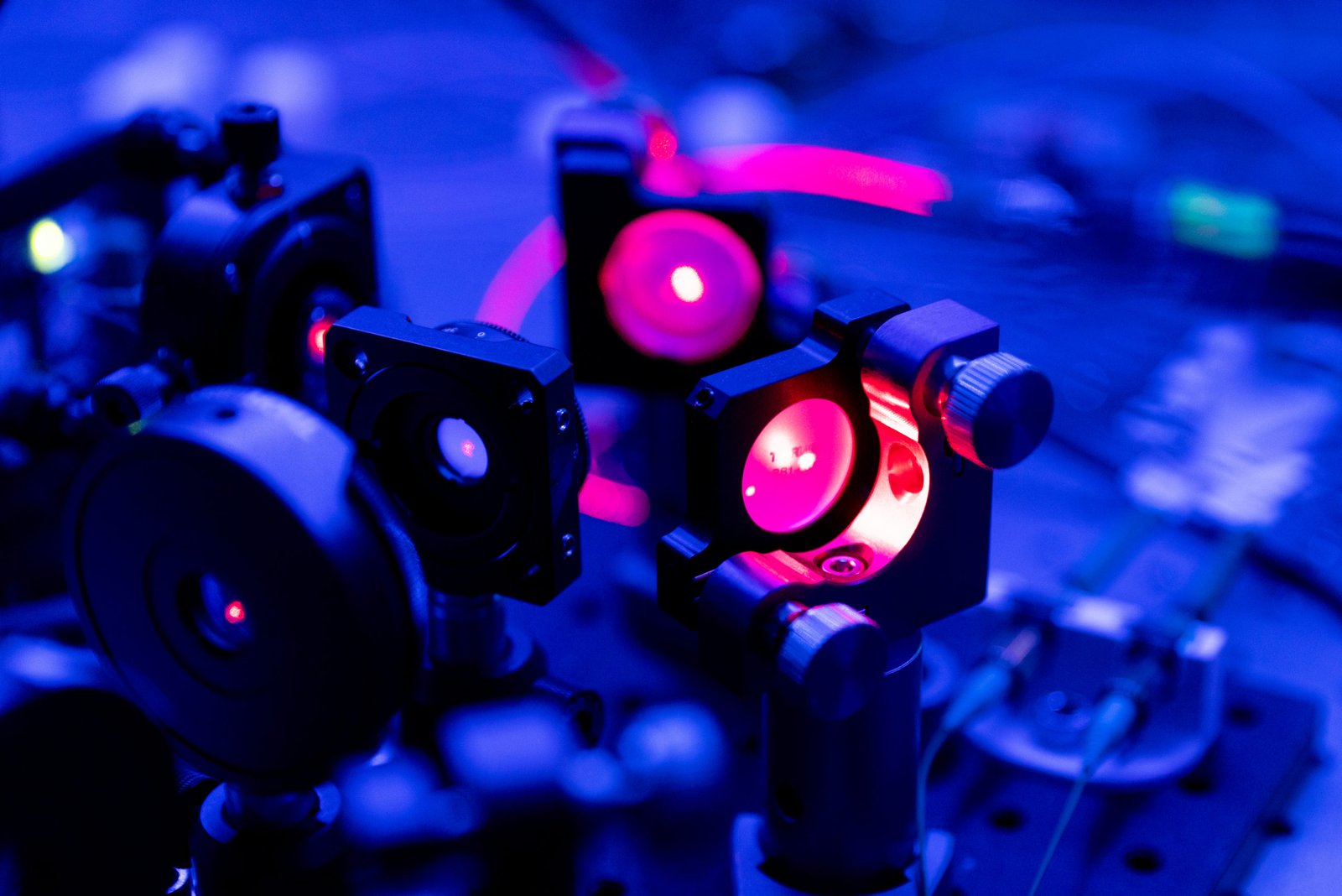 Illuminated optical components in an ORCA laboratory