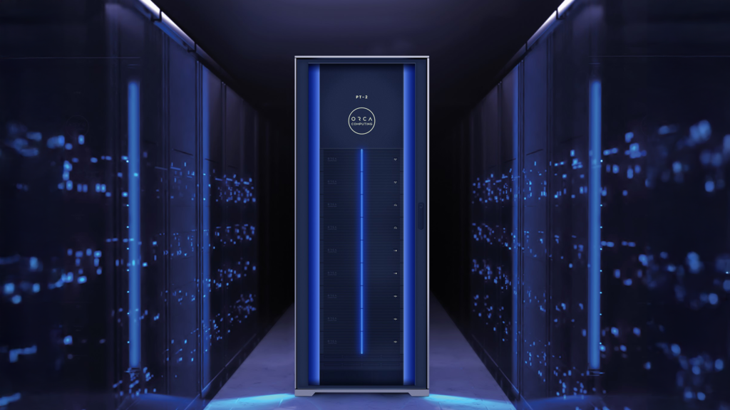 ORCA PT-2 photonic quantum computer in a data centre
