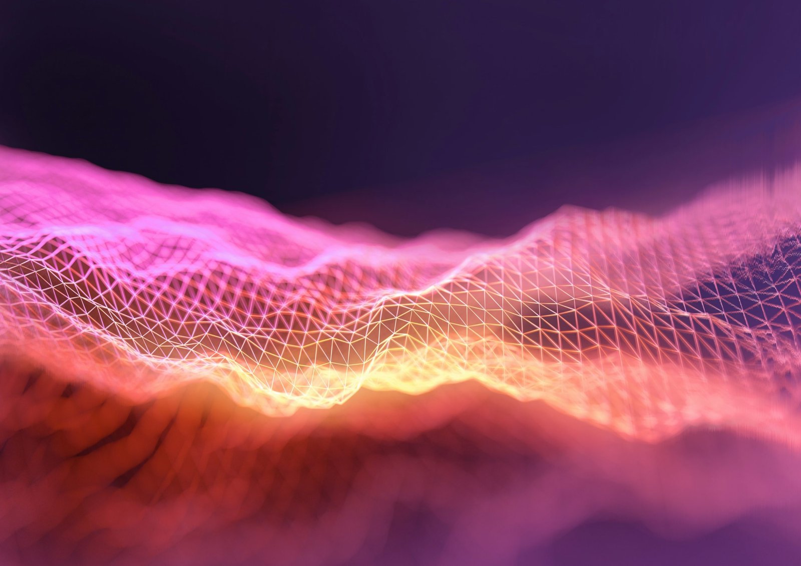 Abstract colourful waves representing distributions