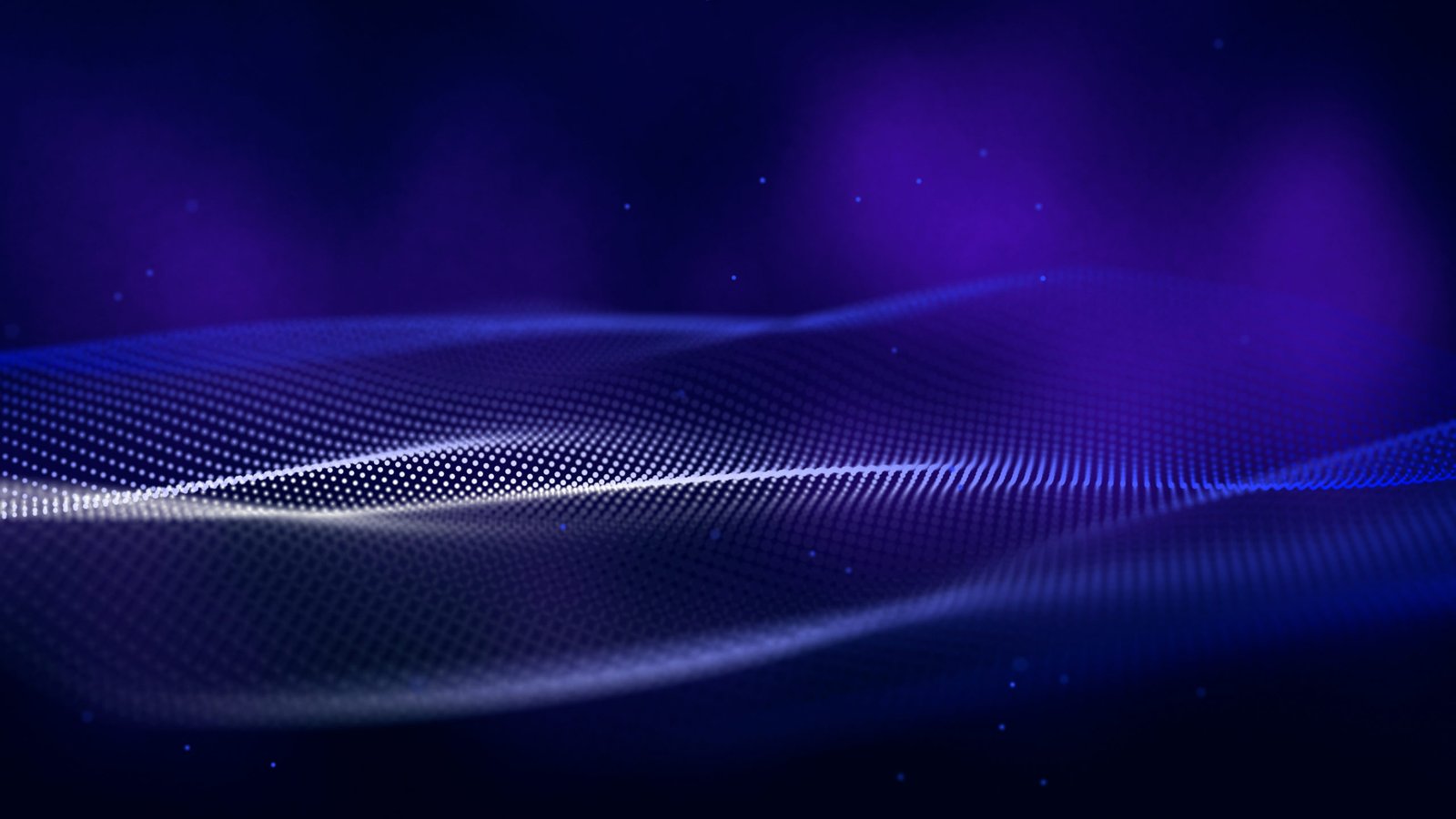 Abstract purple wave of connected light