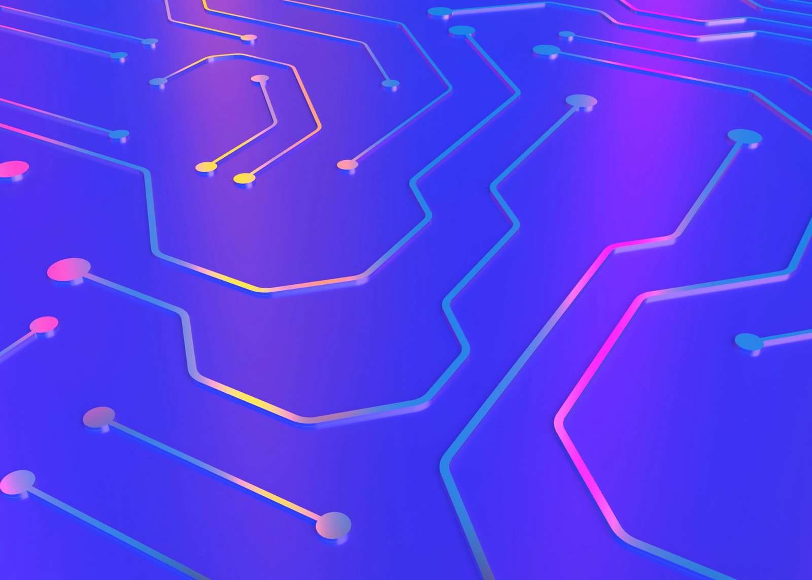Abstract illustration of electronic circuits