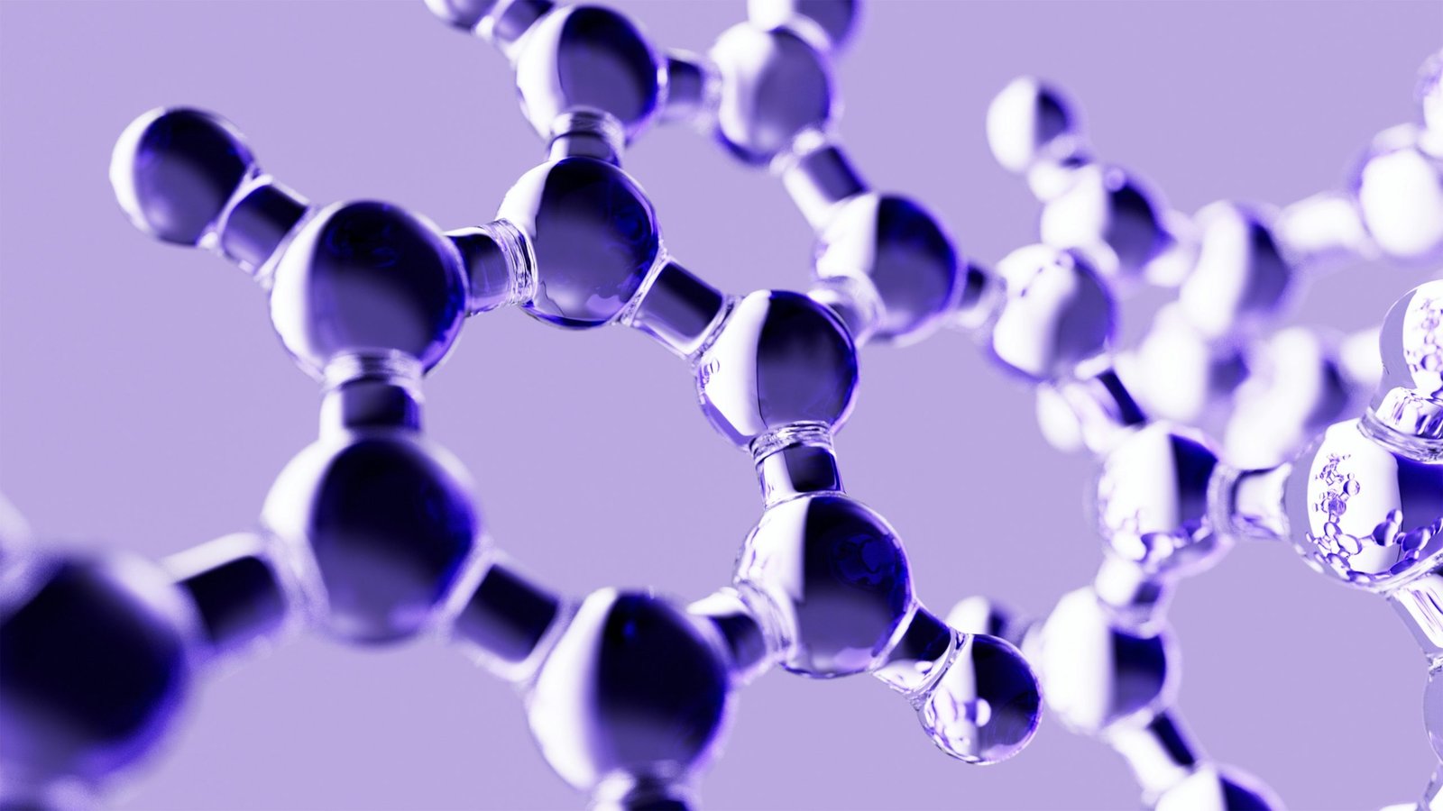 Illustration of connected molecular structures