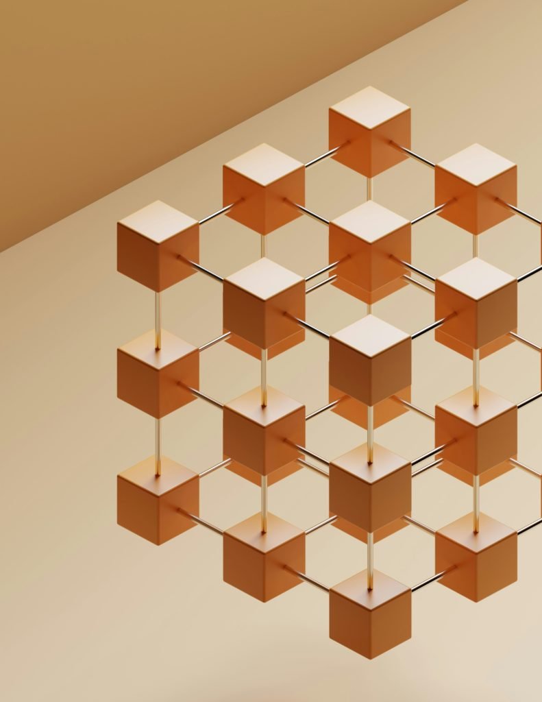 Abstract three-dimensional geometric lattice