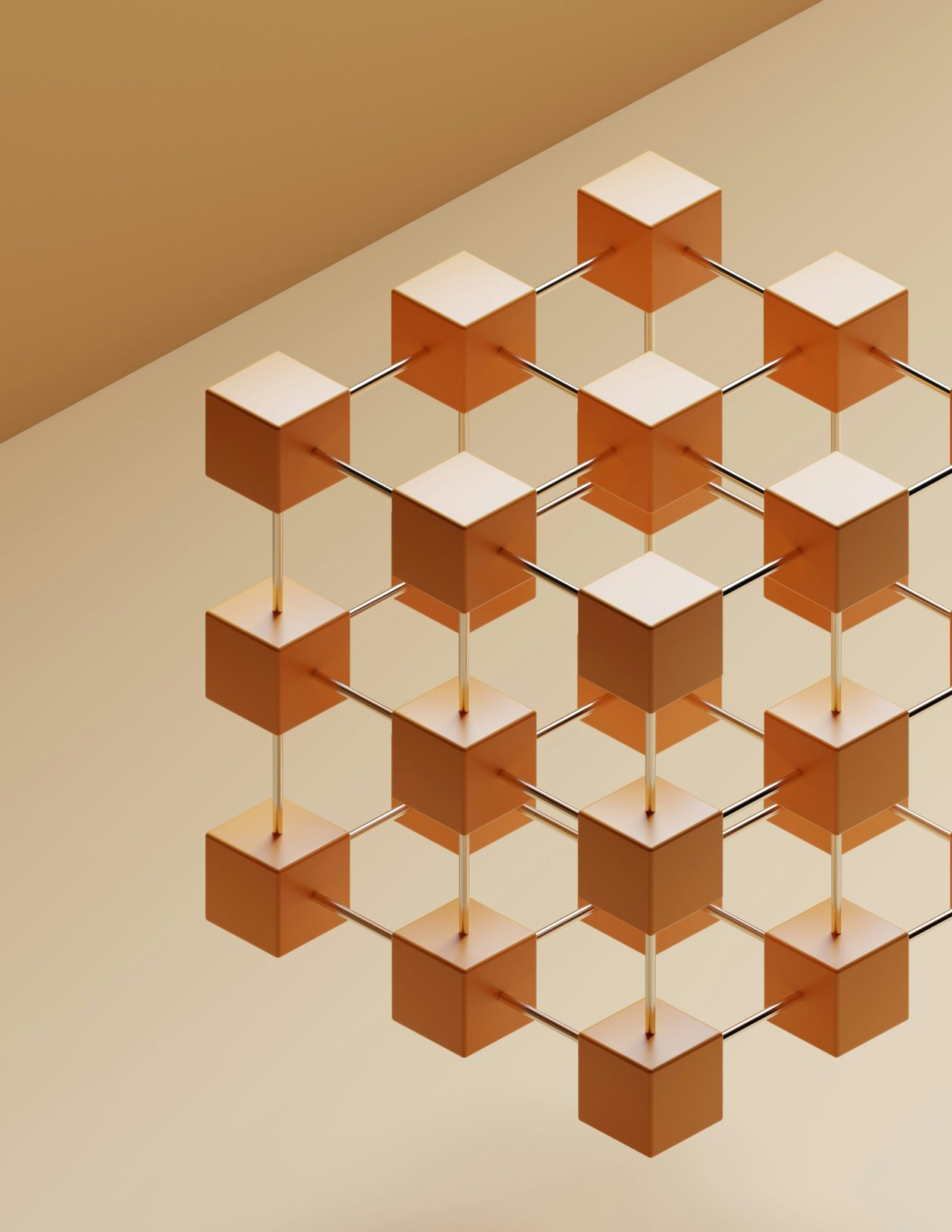 Abstract three-dimensional geometric lattice