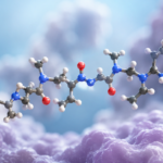 Illustration of a peptide molecular structure